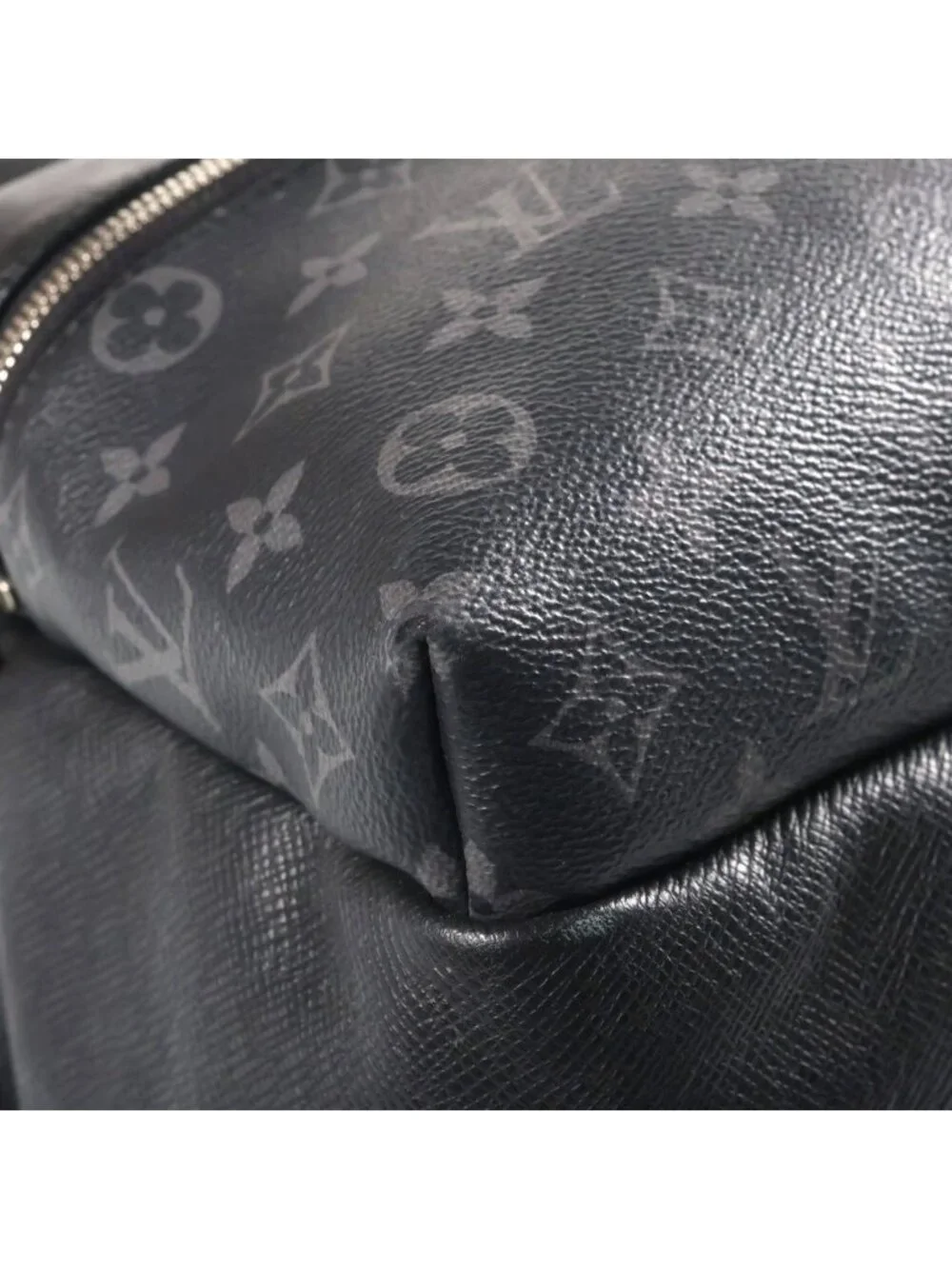 Louis Vuitton Monogram Eclipse Discovery Backpack Leather Black